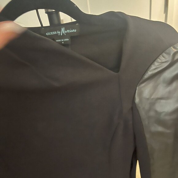 Guess by Marciano Size 4 Black Long-Sleeve Dress - Picture 2 of 6